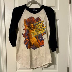 Authentic 1981 Ted Nugent Intensities in 10 Cities World Tour Raglan shirt Large